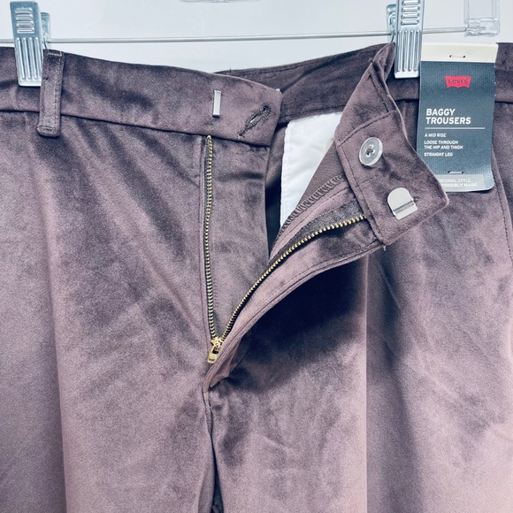 COPY - Levi’s Women’s Pans Baggy Throusers A Mid Rise Straight Leg Brown Size 3… - Picture 10 of 15
